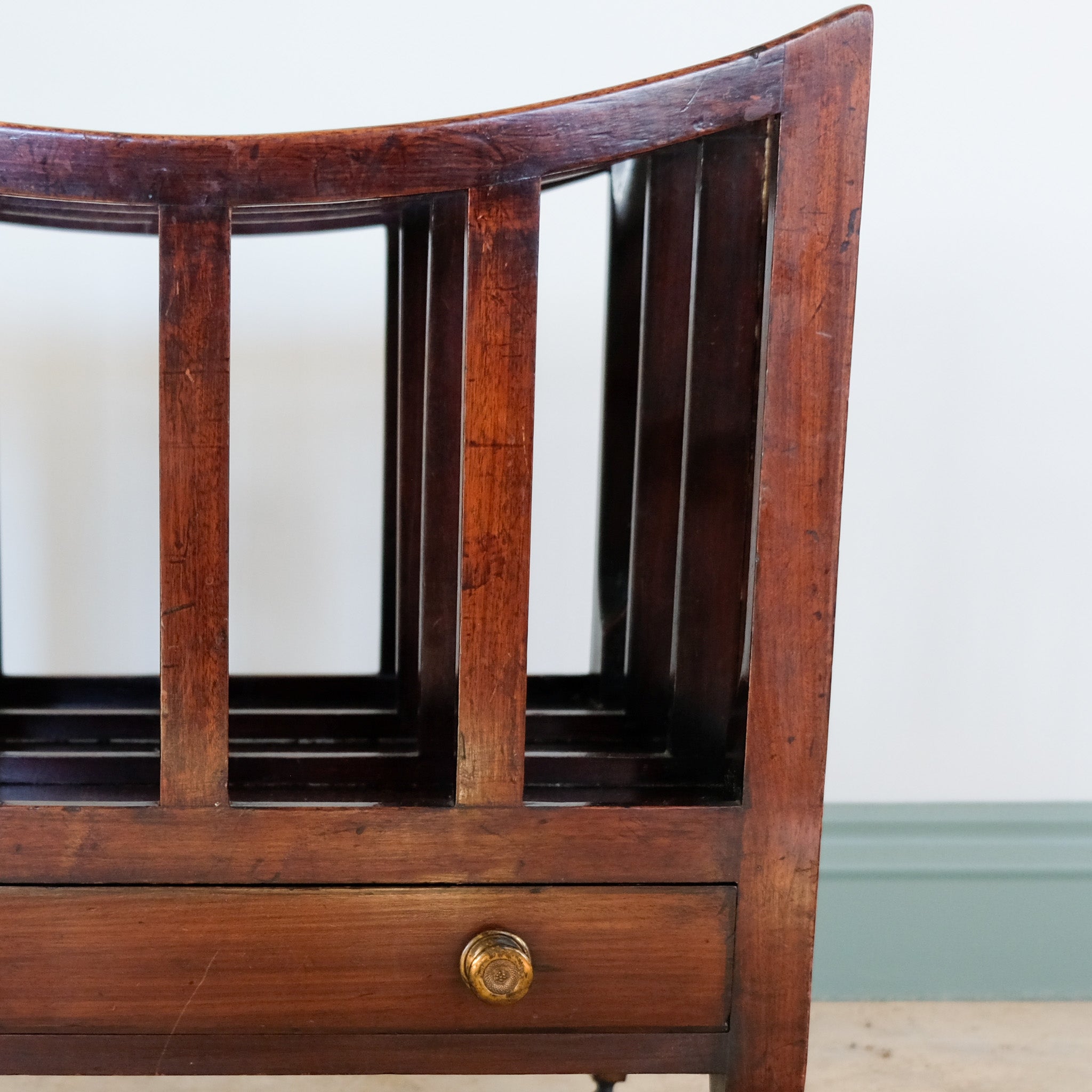 19TH CENTURY MAHOGANY CANTERBURY