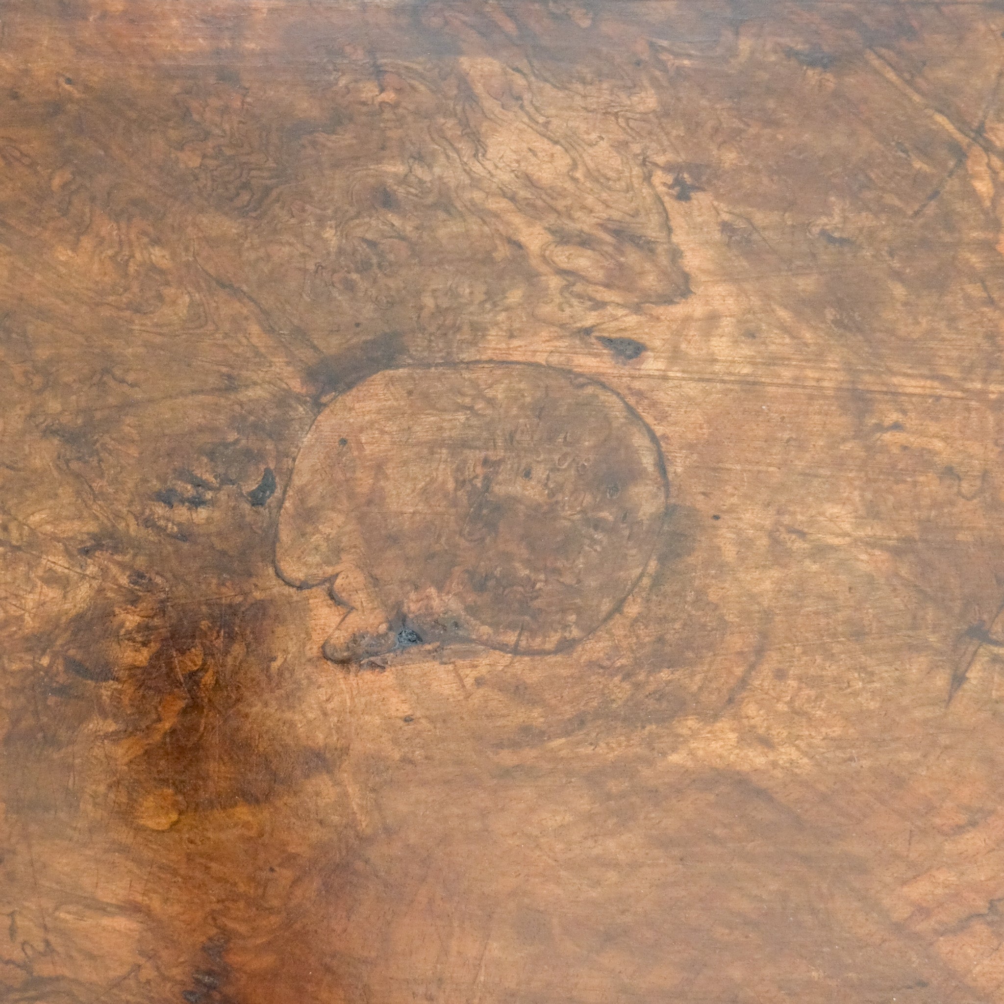 A VICTORIAN WALNUT AND ROSEWOOD LIBRARY TABLE