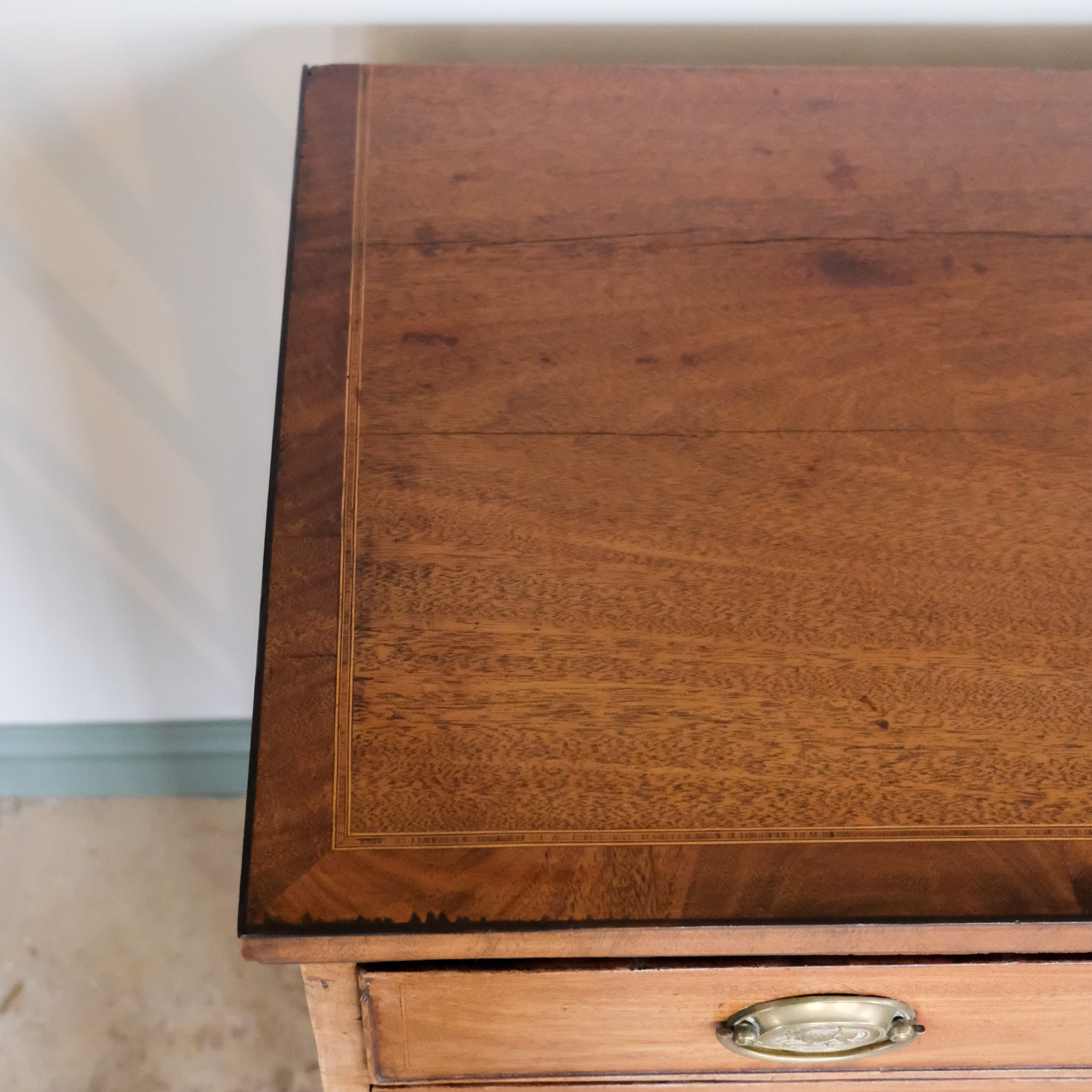 VICTORIAN INLAID CHEST OF DRAWERS
