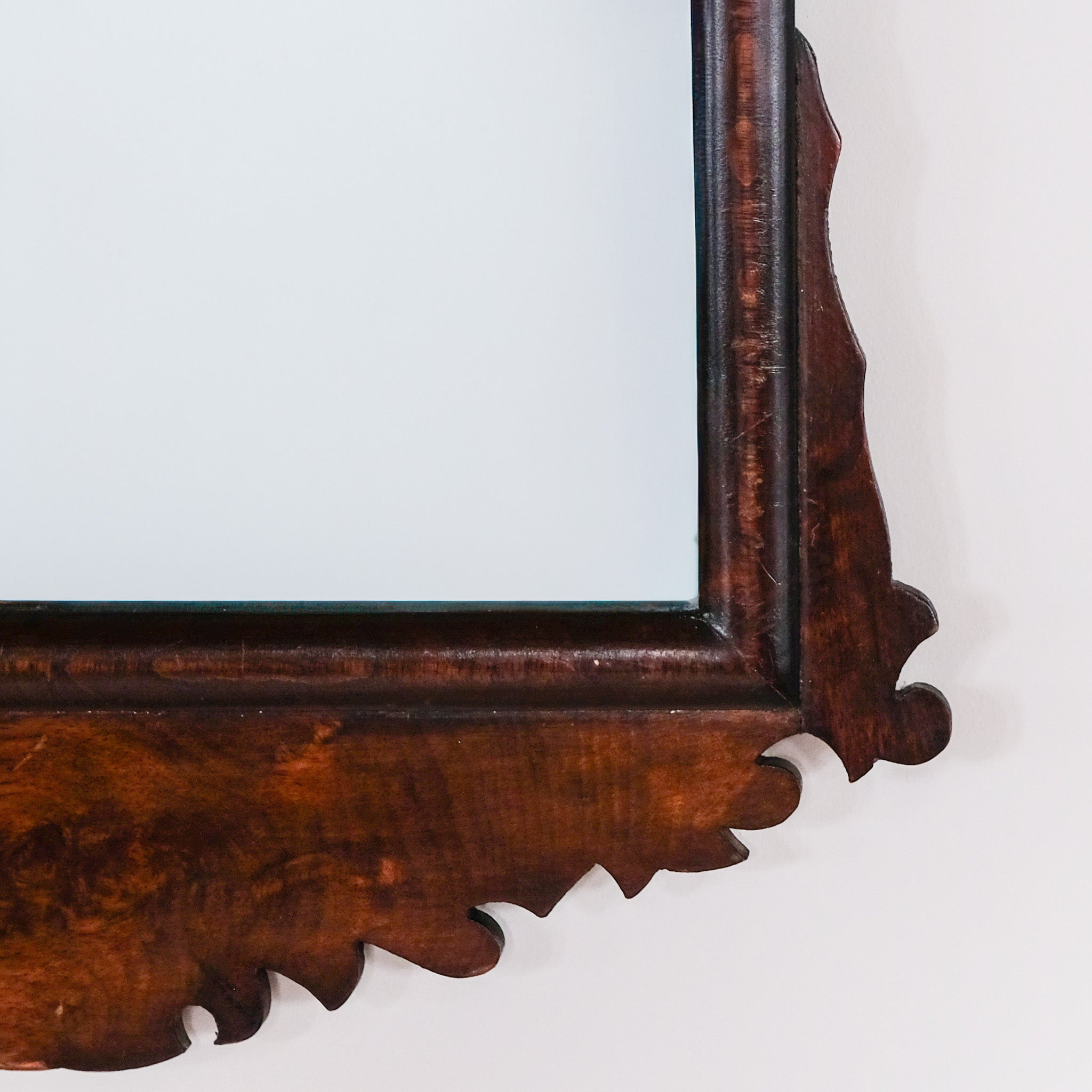 SMALL GEORGIAN WALNUT MIRROR