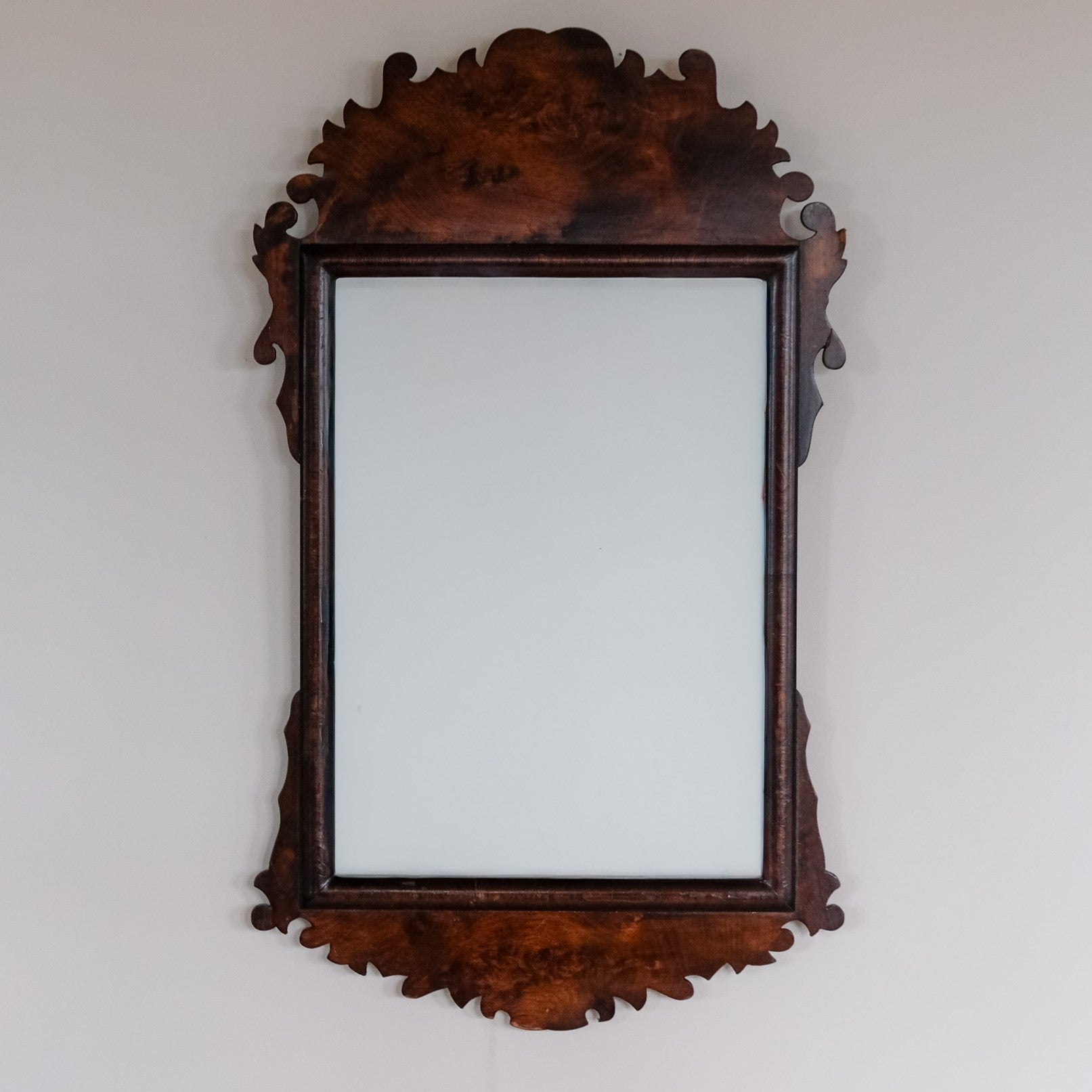 SMALL GEORGIAN WALNUT MIRROR