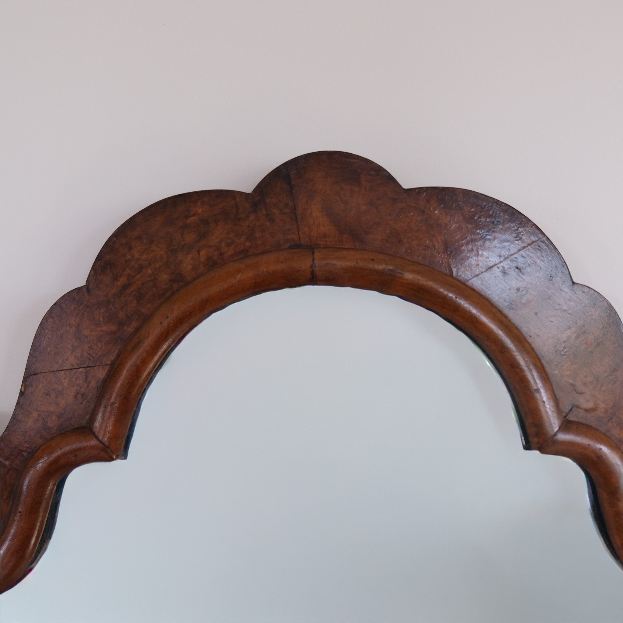 GEORGIAN BURR WALNUT MIRROR