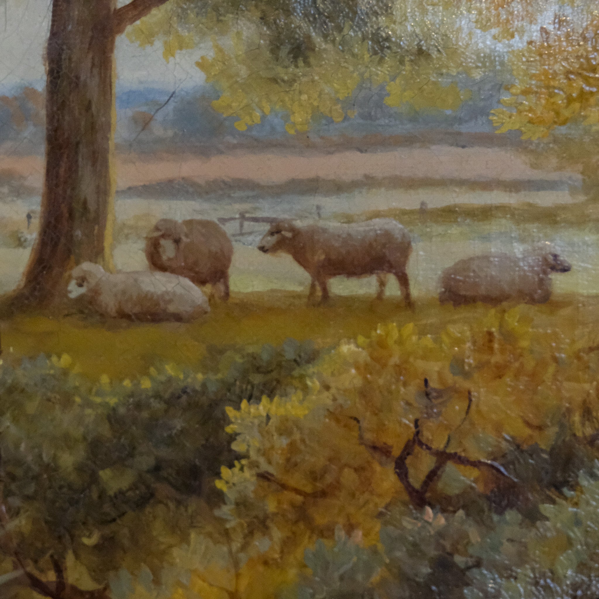 LANDSCAPE WITH A GOOSE GIRL ATTRIBUTED TO C H MAIDANERST