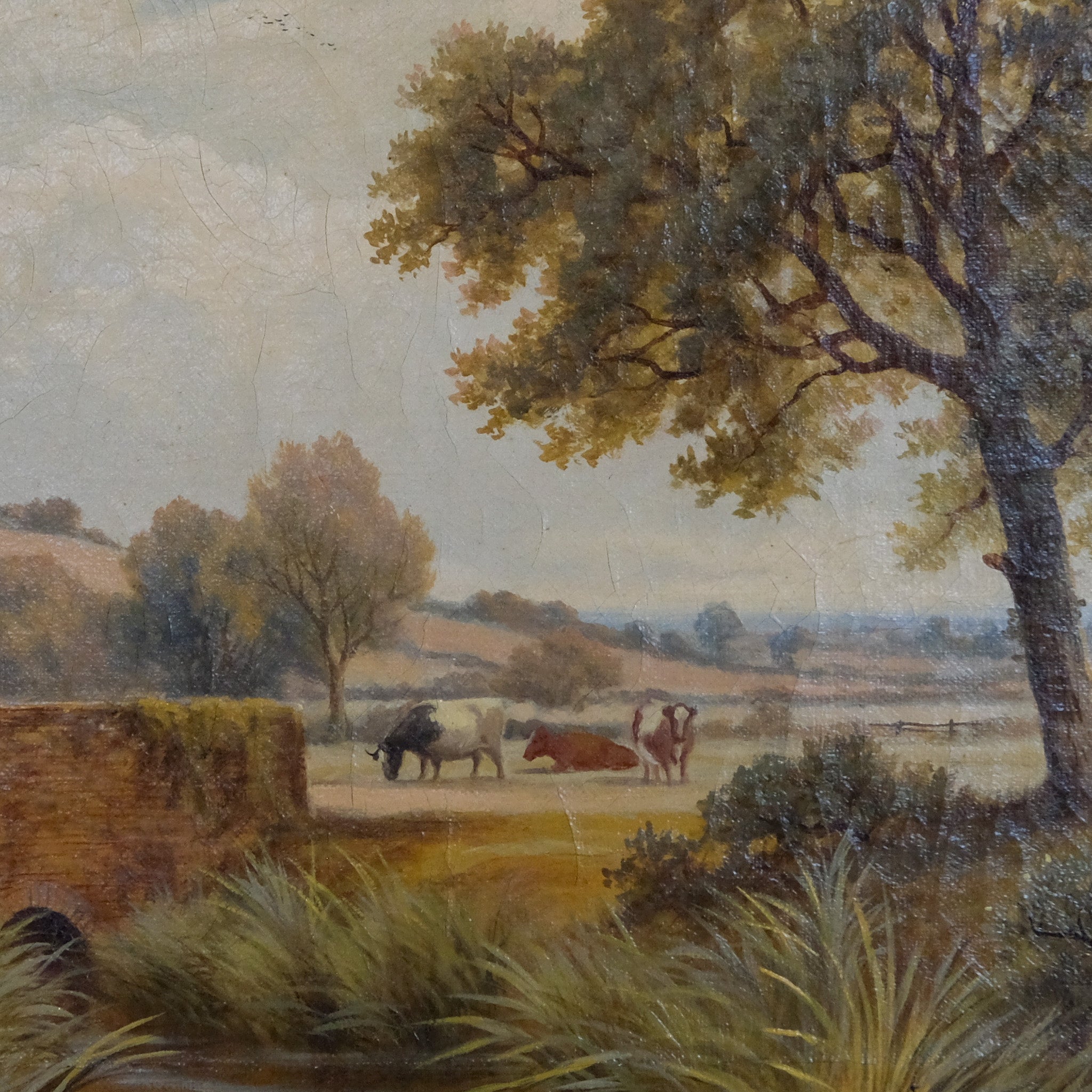 LANDSCAPE WITH A GOOSE GIRL ATTRIBUTED TO C H MAIDANERST