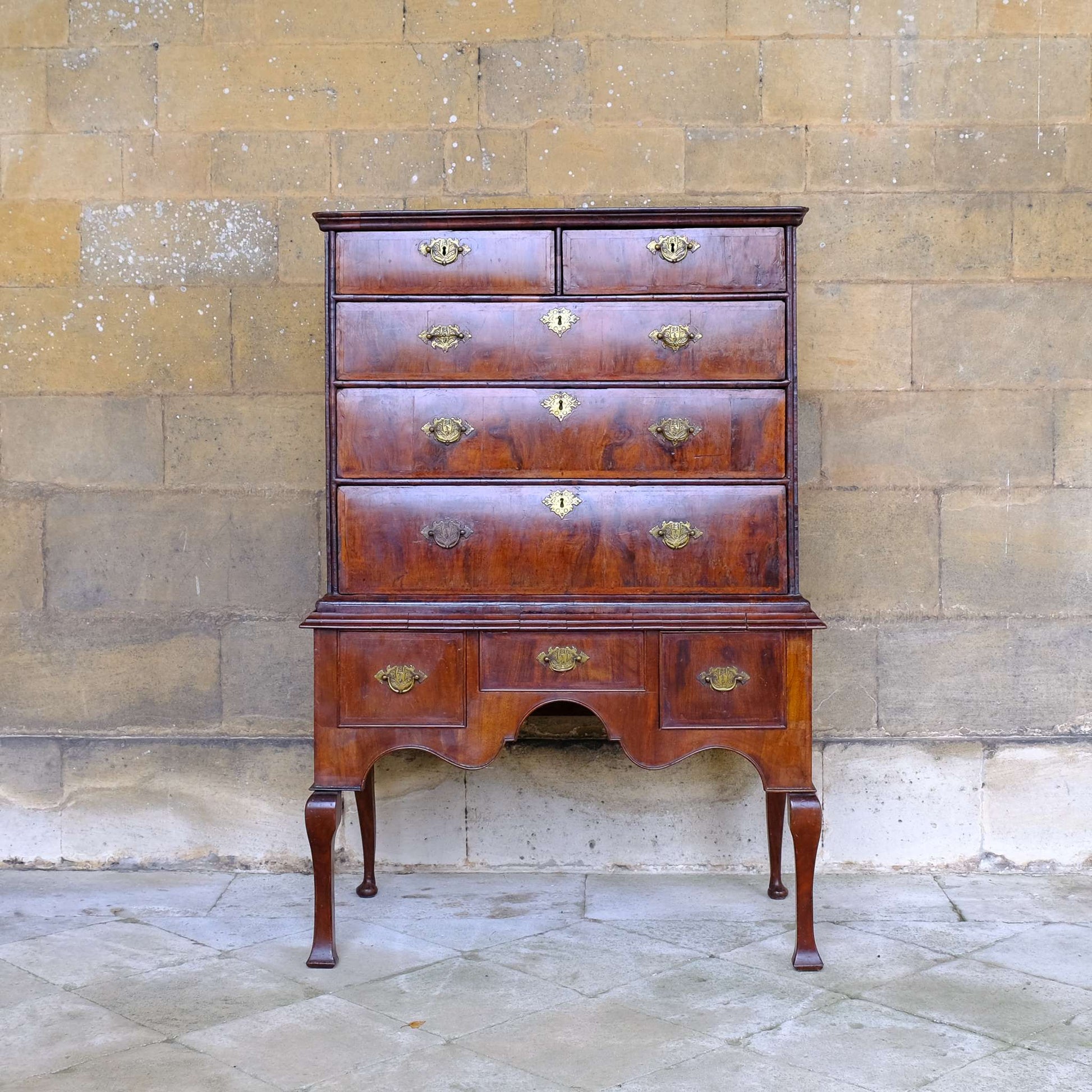 Vintage 17th Century Chest of Drawers on Stand (Front) - Summerfield & Scott
