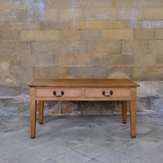 Antique Victorian English Farmhouse Pine Prep Table by Summerfield & Scott