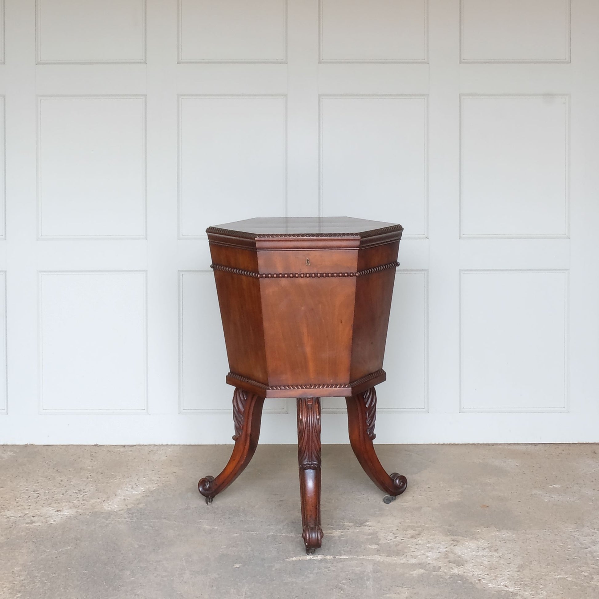 Vintage 19th Century Mahogany Wine Cooler by Summerfield & Scott