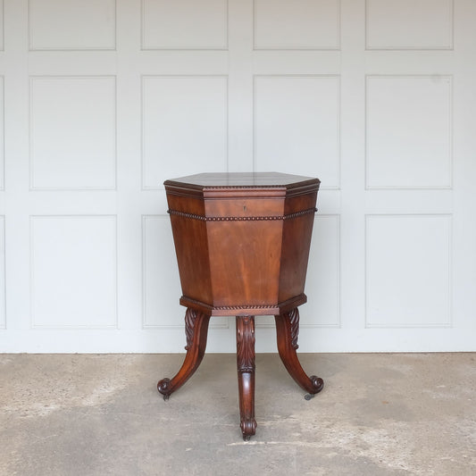 Vintage 19th Century Mahogany Wine Cooler by Summerfield & Scott