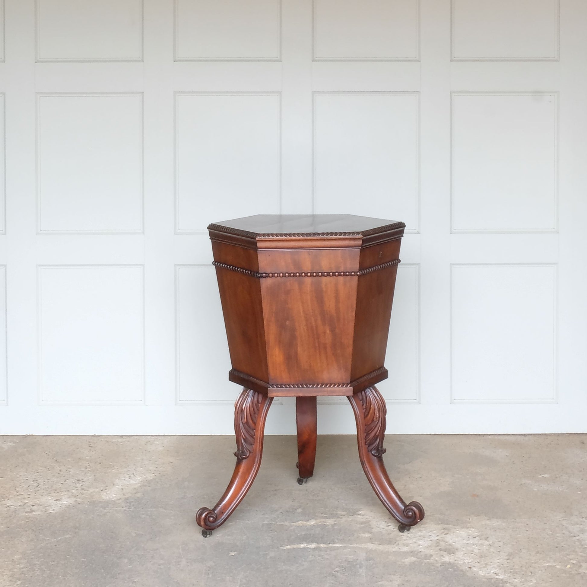 Vintage 19th Century Mahogany Wine Cooler by Summerfield & Scott
