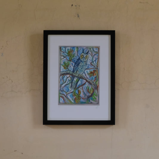 BILLY CHILDISH Vintage Giclee Print - REUNION OWL - Summerfield & Scott