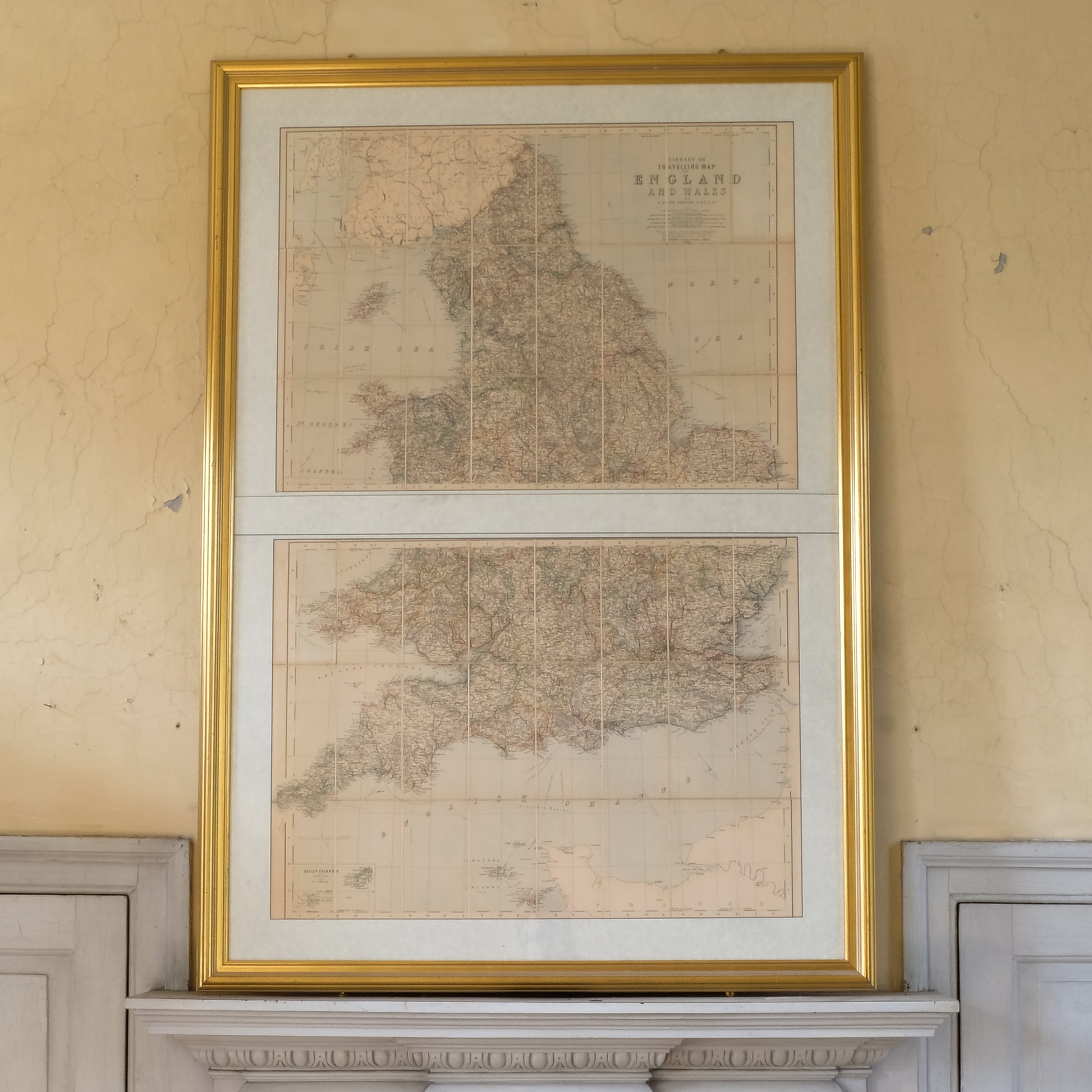 Alexander Keith Johnston - Rare Library Map of England and Wales - Summerfield & Scott