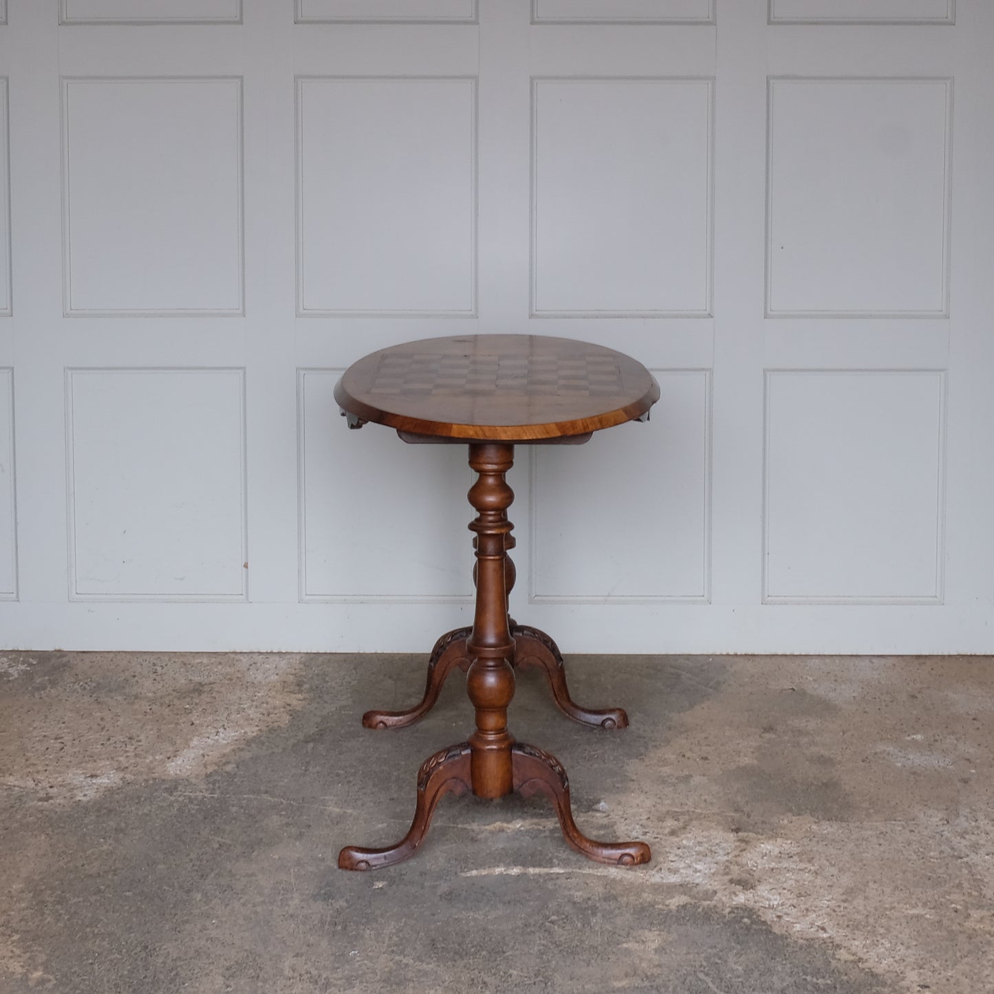 Victorian Walnut Stretcher Table