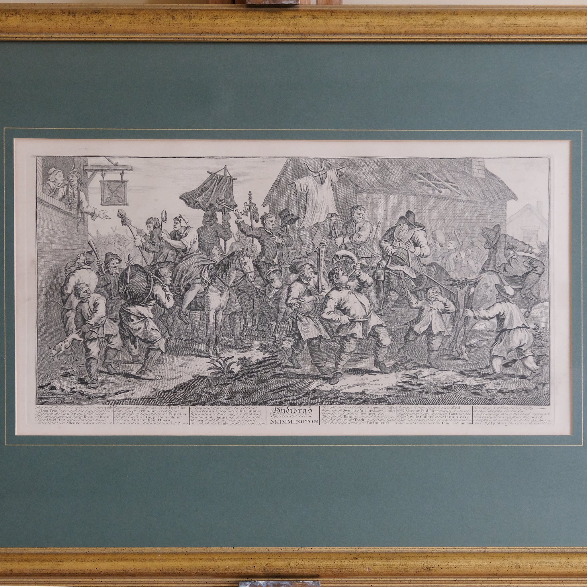 HUDIBRAS AND THE SKIMMINGTON BY WILLIAM HOGARTH (1697-1764)