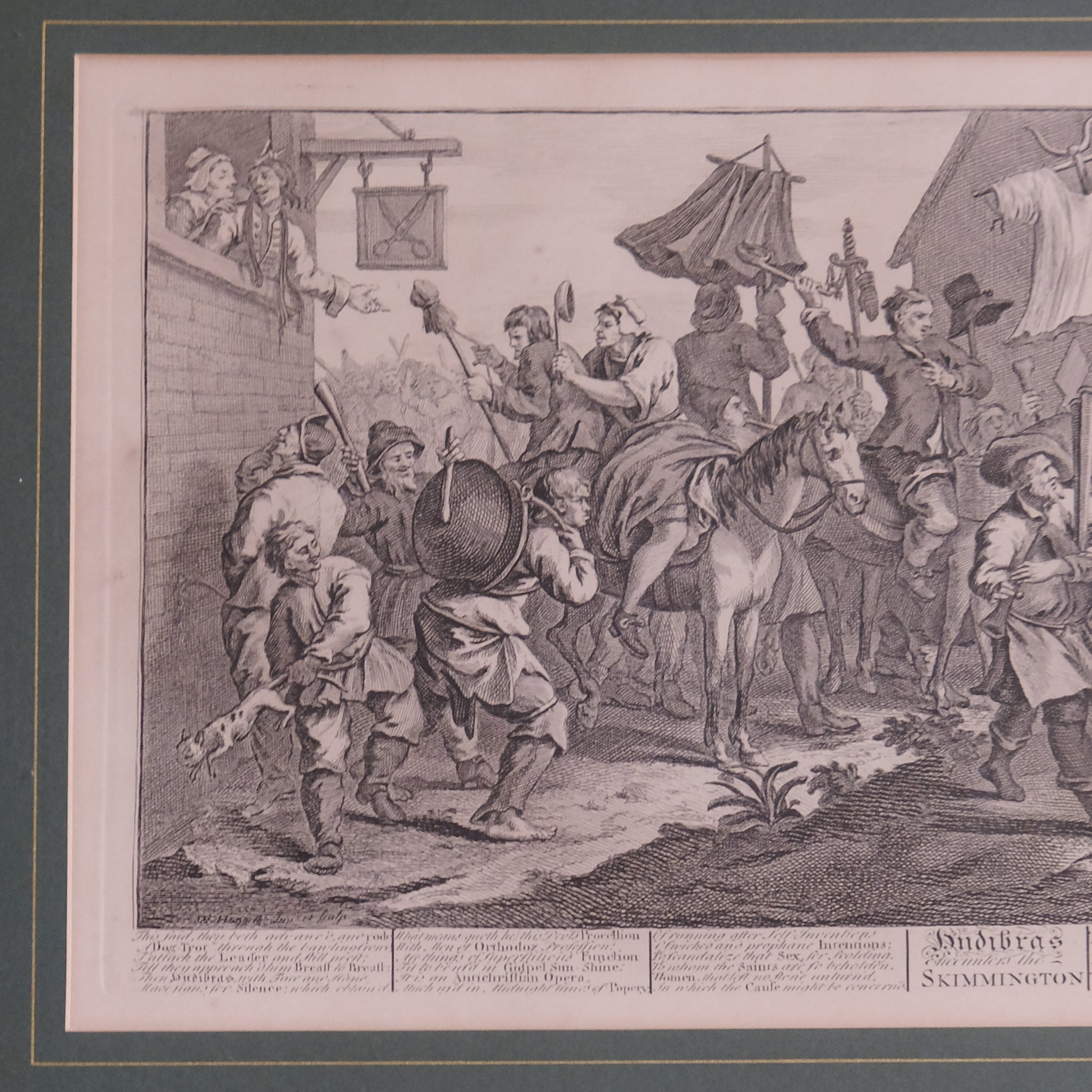 HUDIBRAS AND THE SKIMMINGTON BY WILLIAM HOGARTH (1697-1764)