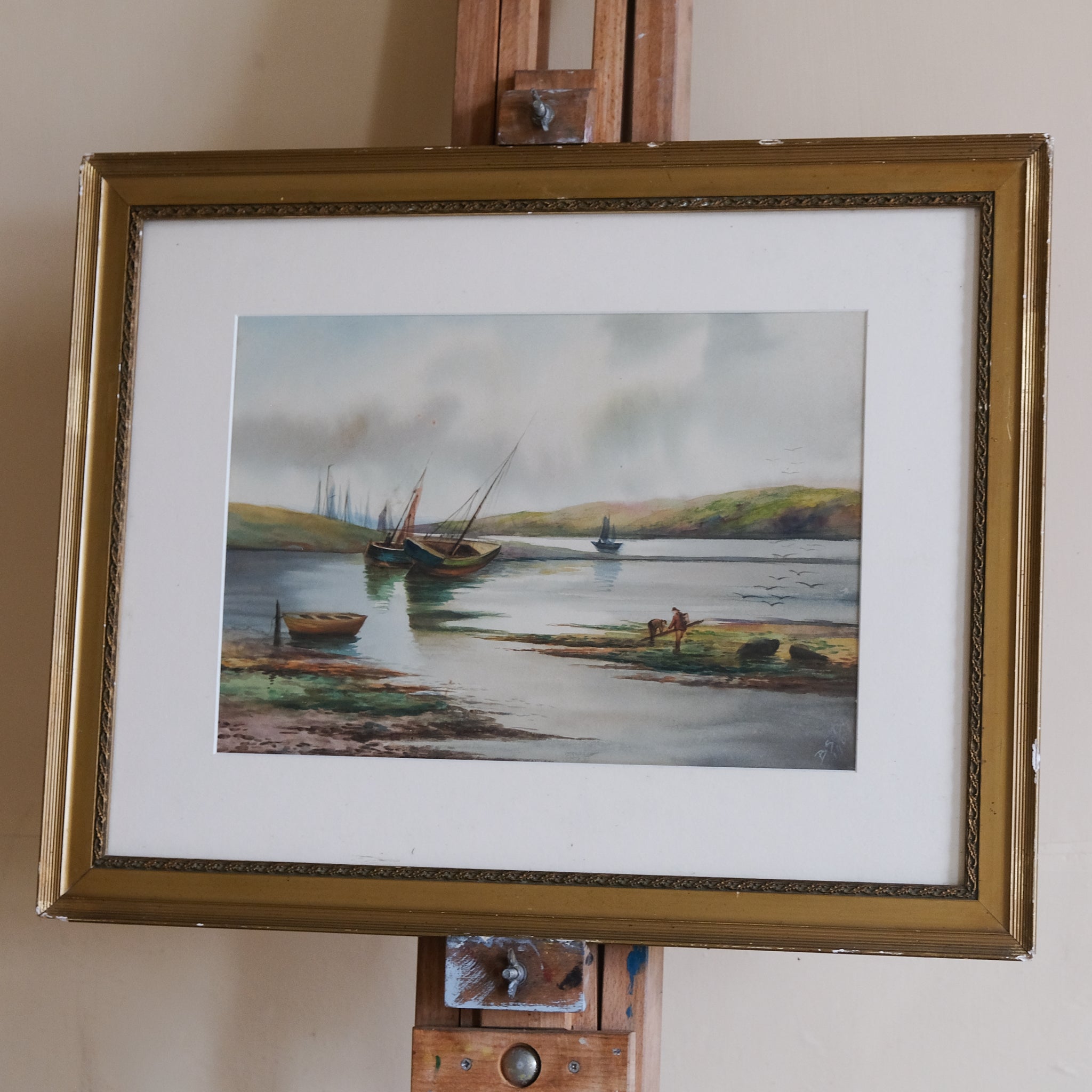 LANDSCAPE OF A RIVER ESTUARY