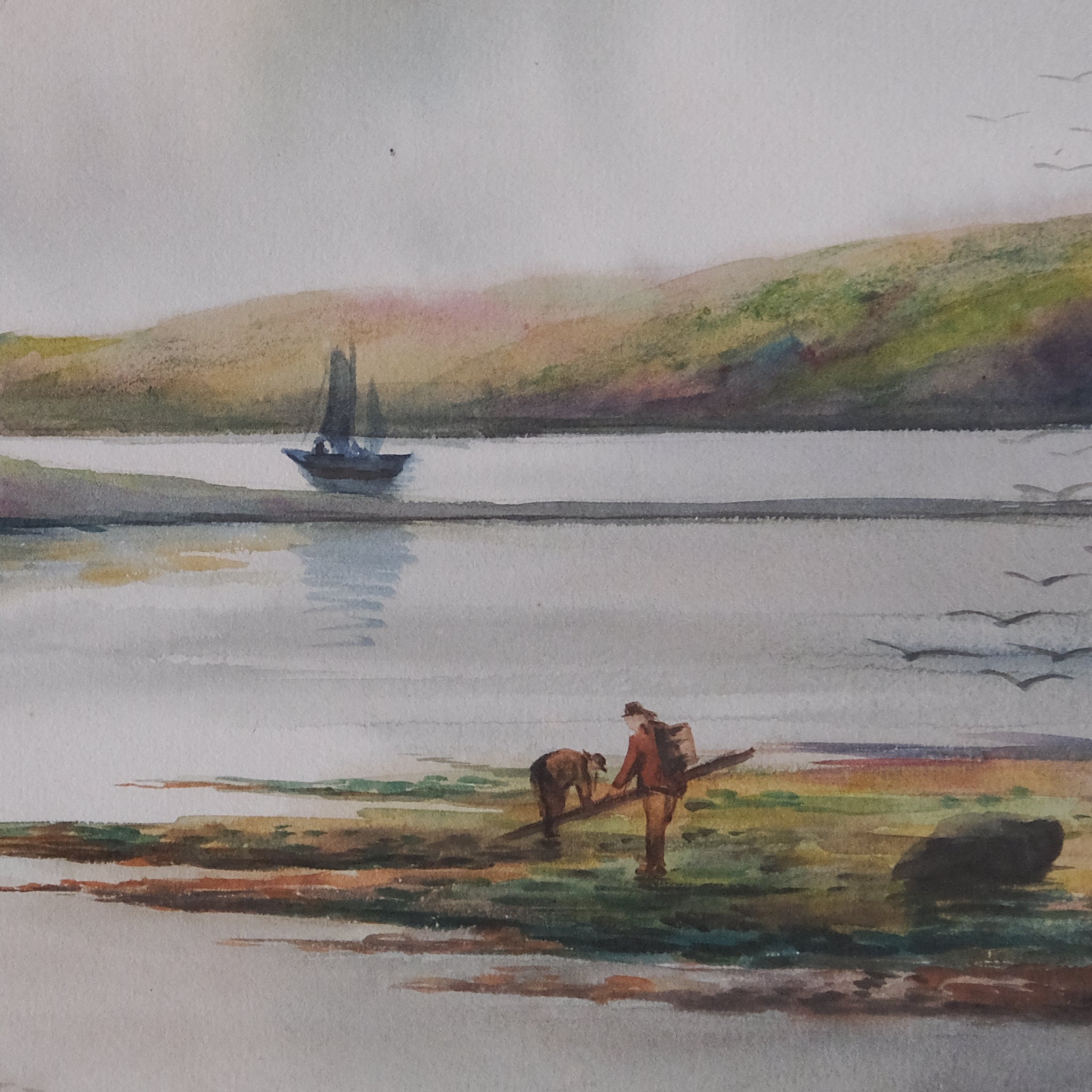 LANDSCAPE OF A RIVER ESTUARY