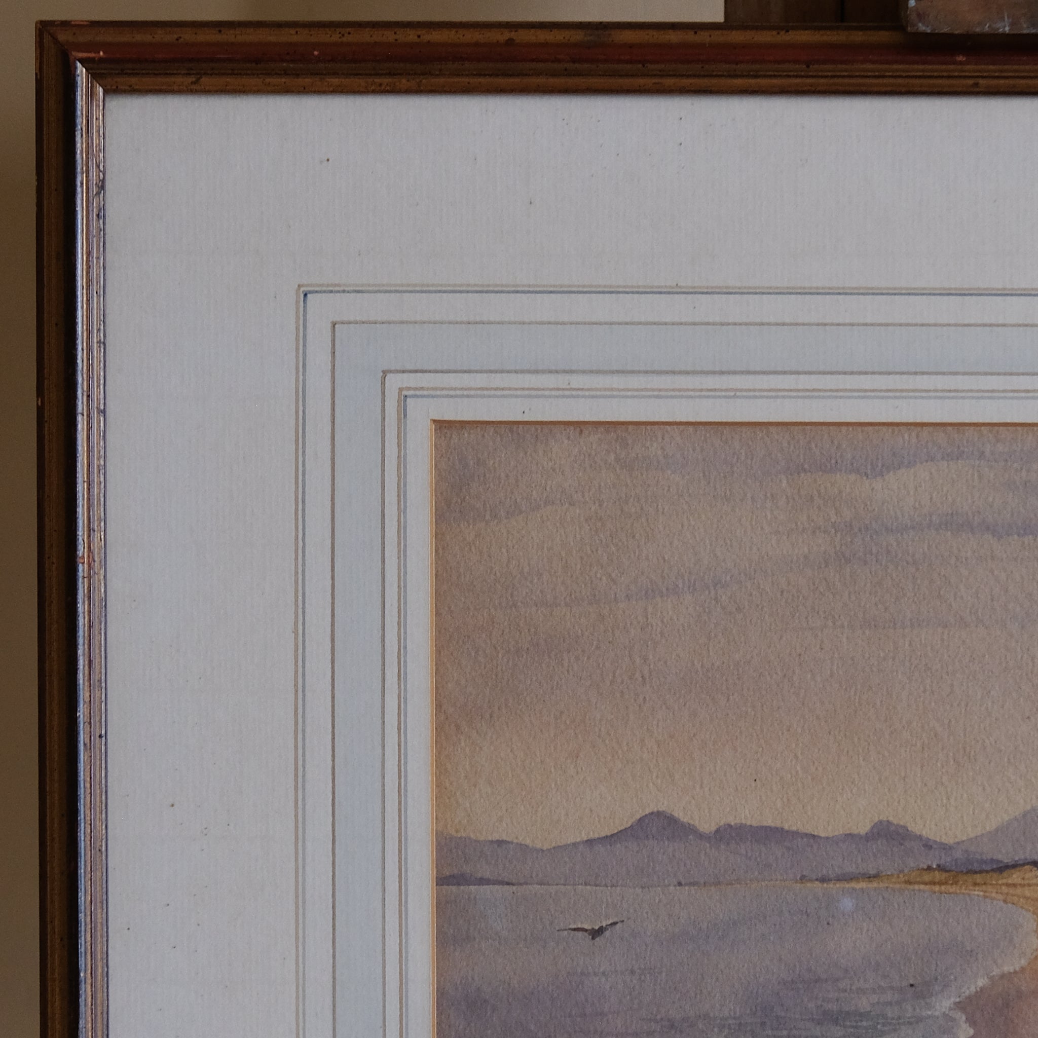 COASTAL LANDSCAPE WITH MOUNTAINS IN THE DISTANCE