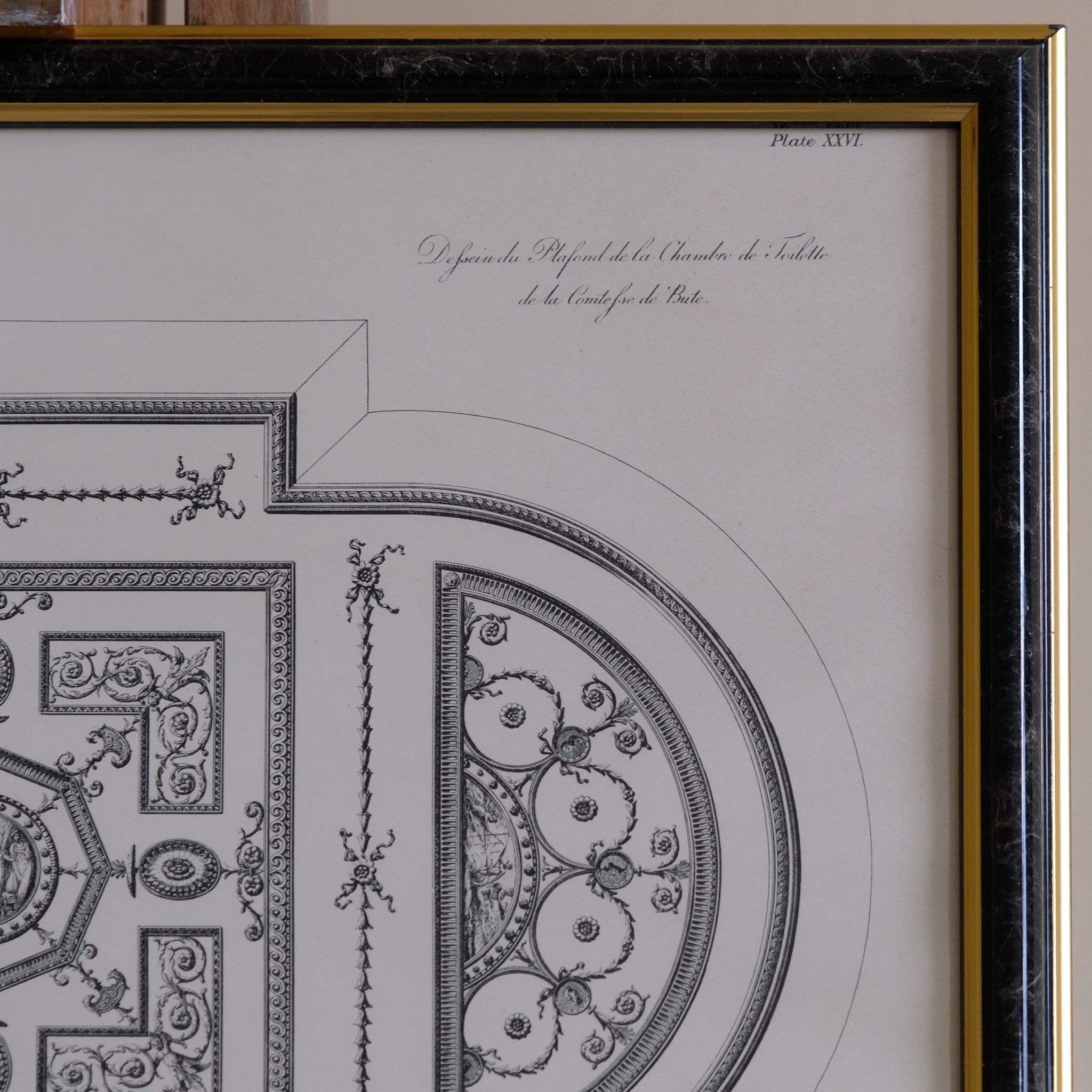 DESIGN OF THE CEILING IN LADY BUTE'S DRESSING ROOM, AFTER ROBERT ADAM