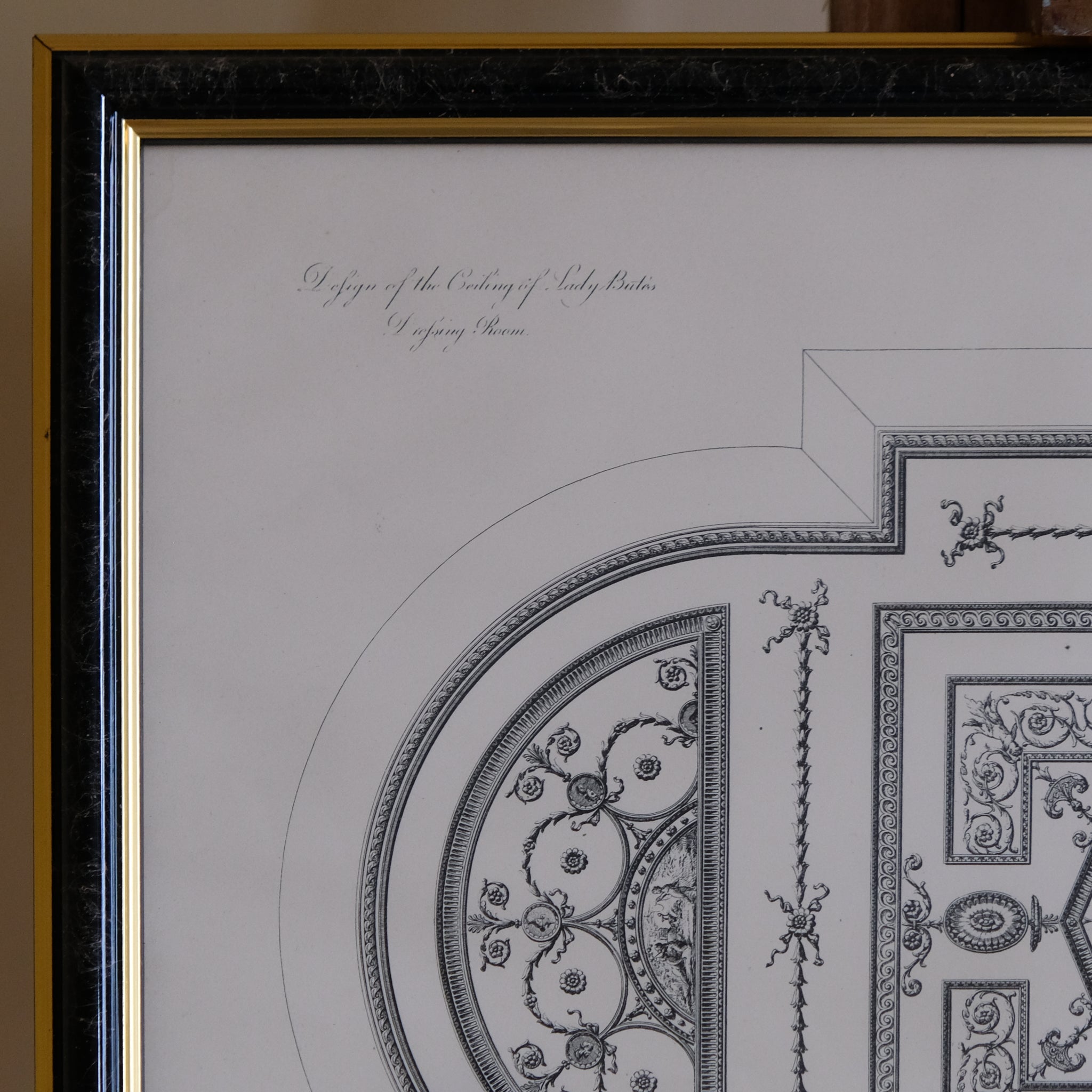 DESIGN OF THE CEILING IN LADY BUTE'S DRESSING ROOM, AFTER ROBERT ADAM