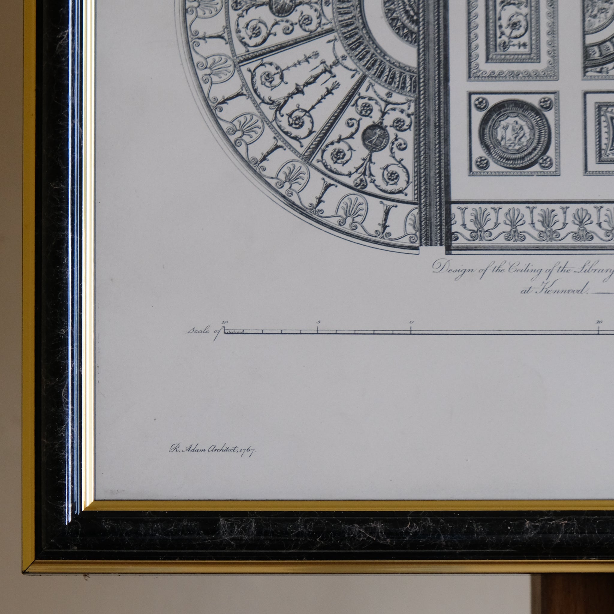DESIGN OF THE CEILING OF THE LIBRARY OR GREAT ROOM AT KENWOOD, AFTER ROBERT ADAM