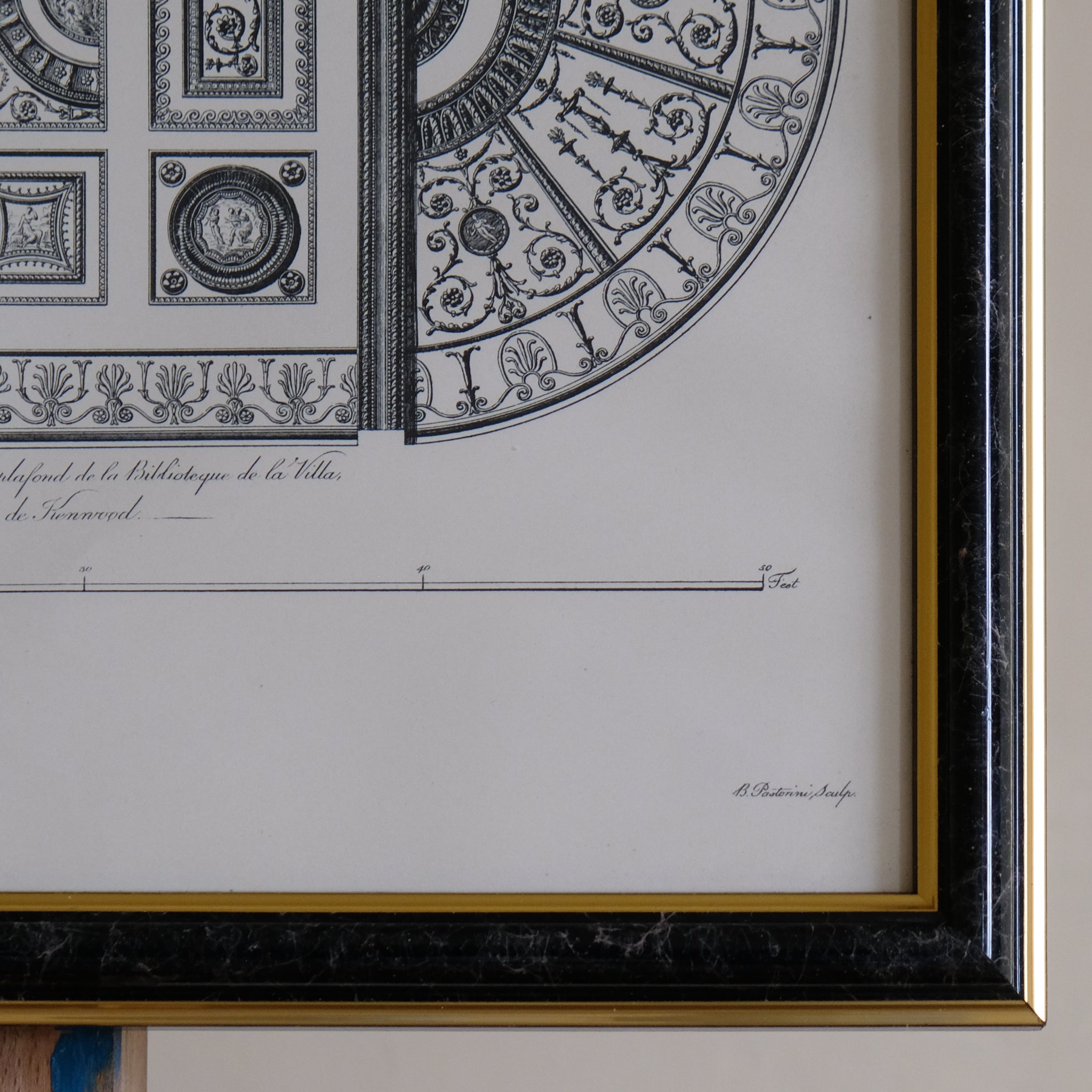 DESIGN OF THE CEILING OF THE LIBRARY OR GREAT ROOM AT KENWOOD, AFTER ROBERT ADAM