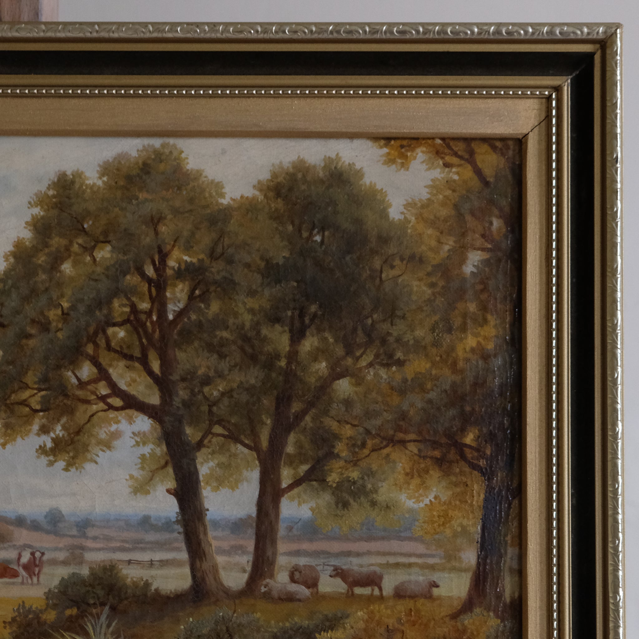 LANDSCAPE WITH A GOOSE GIRL ATTRIBUTED TO C H MAIDANERST