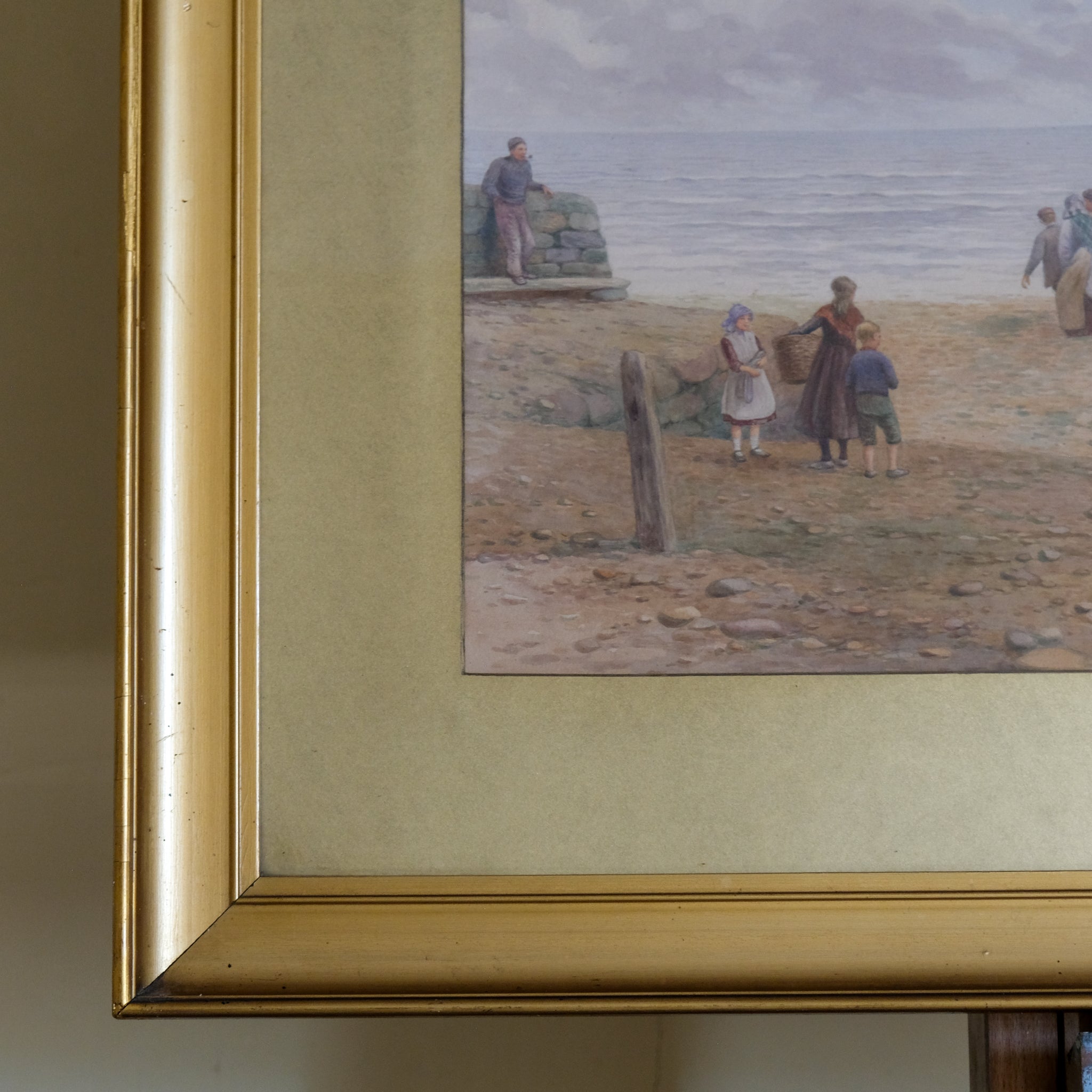 Hauling the Boat by Kate E. Booth (1850–1898)