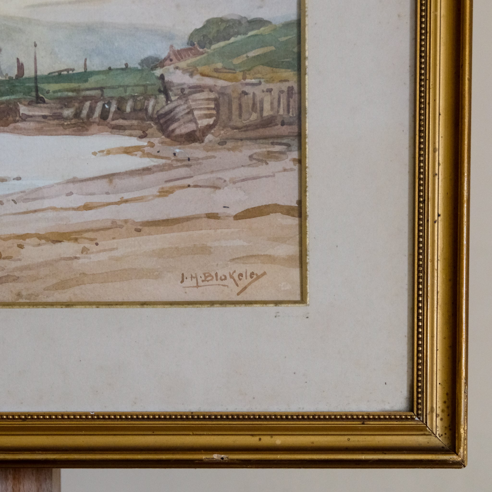 ESTUARY AT LOW TIDE BY JOHN HAROLD BLAKELEY