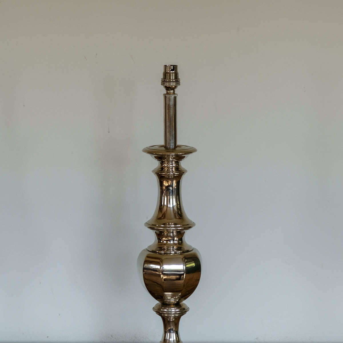 Art Deco Style Nickel-Plated Table Lamp
