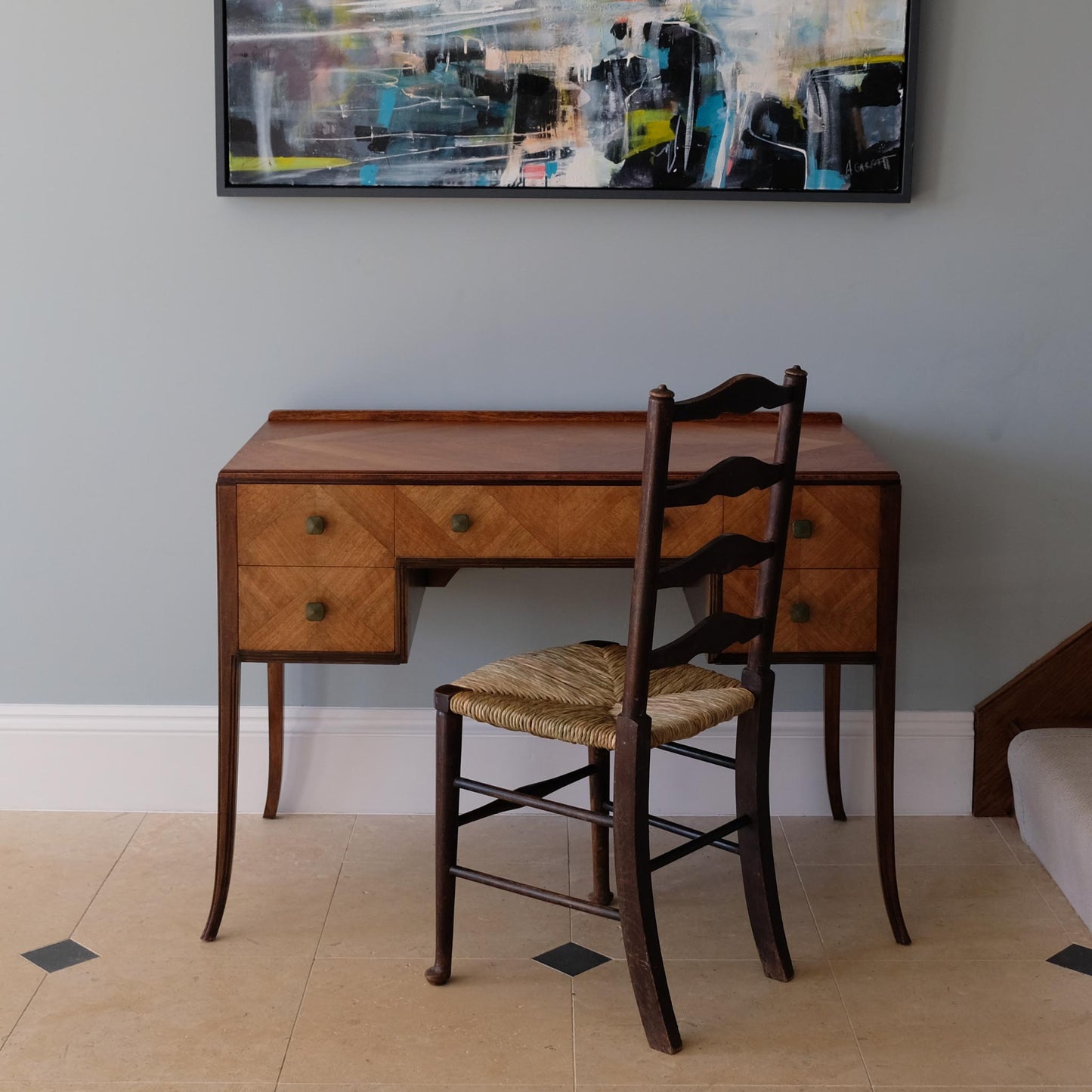AN ART DECO MAPLE DRESSING TABLE
