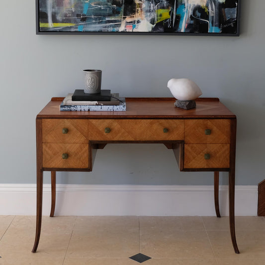 AN ART DECO MAPLE DRESSING TABLE