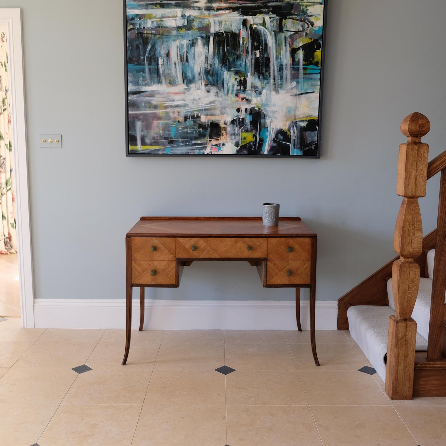 AN ART DECO MAPLE DRESSING TABLE