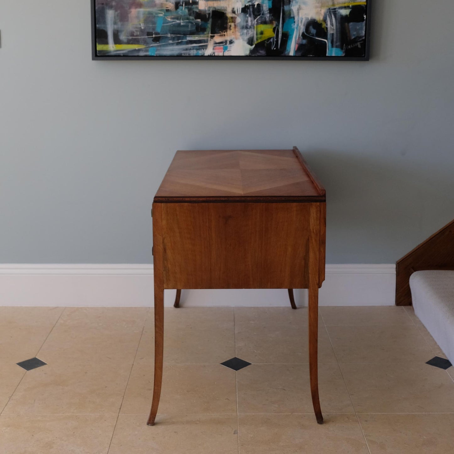 AN ART DECO MAPLE DRESSING TABLE