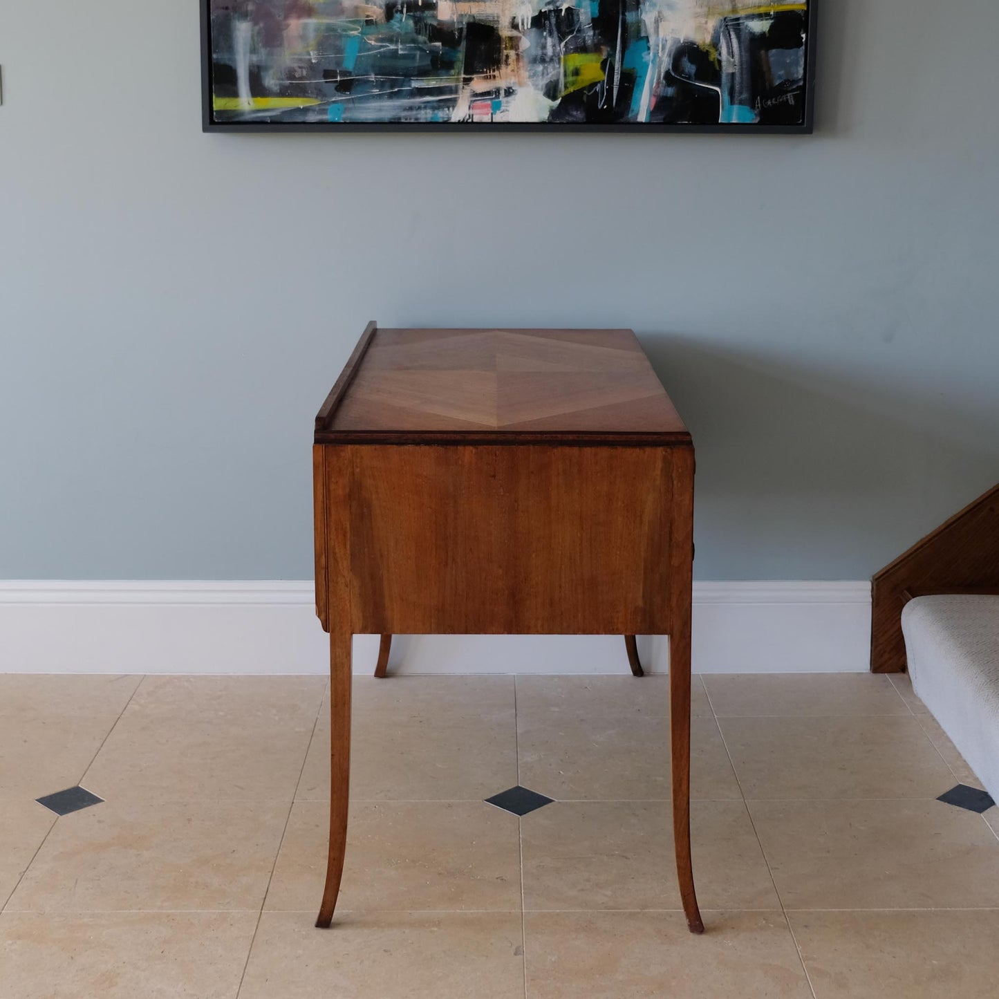 AN ART DECO MAPLE DRESSING TABLE