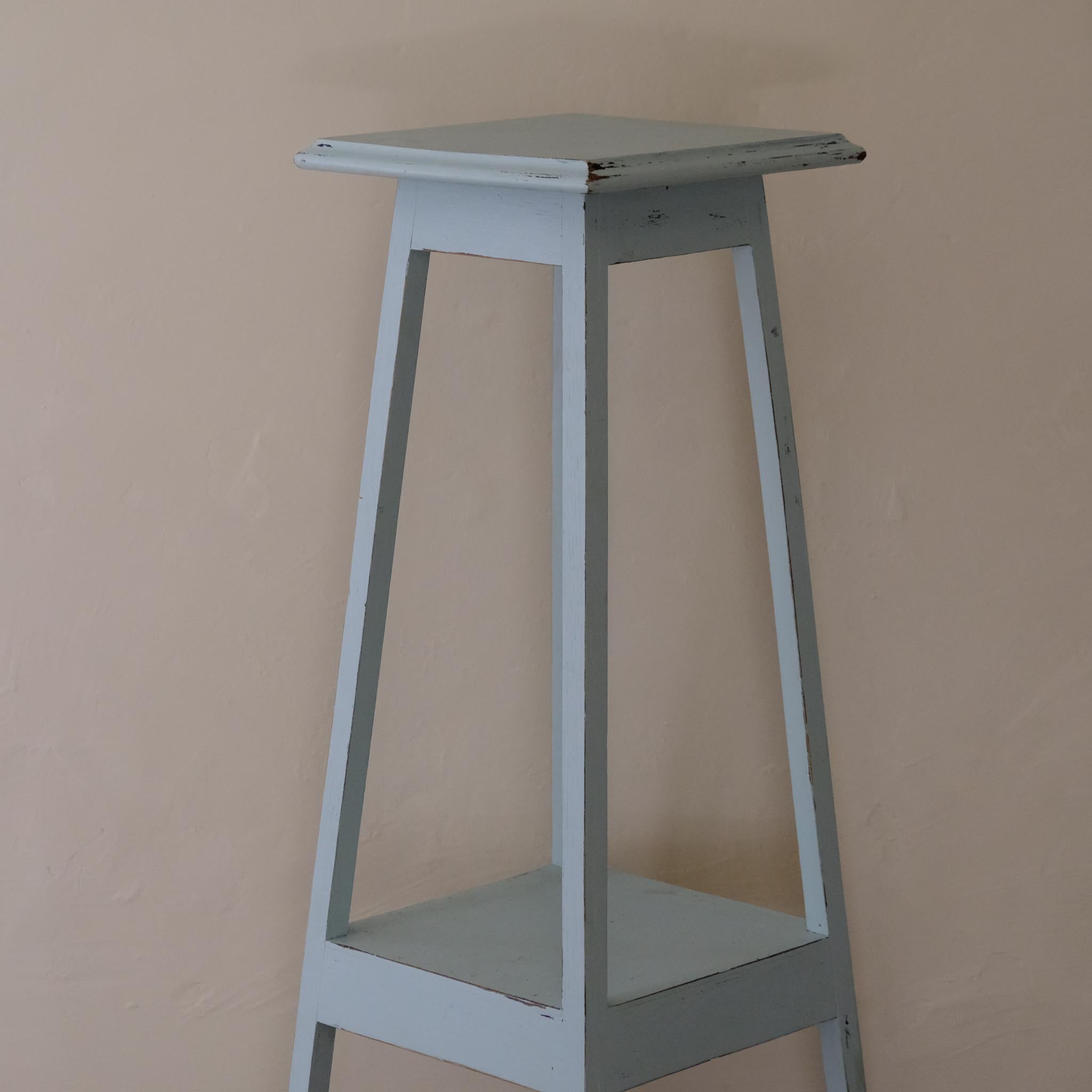 BLUE PAINTED JARDINIERE