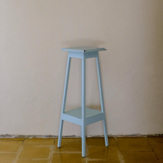 BLUE PAINTED JARDINIERE