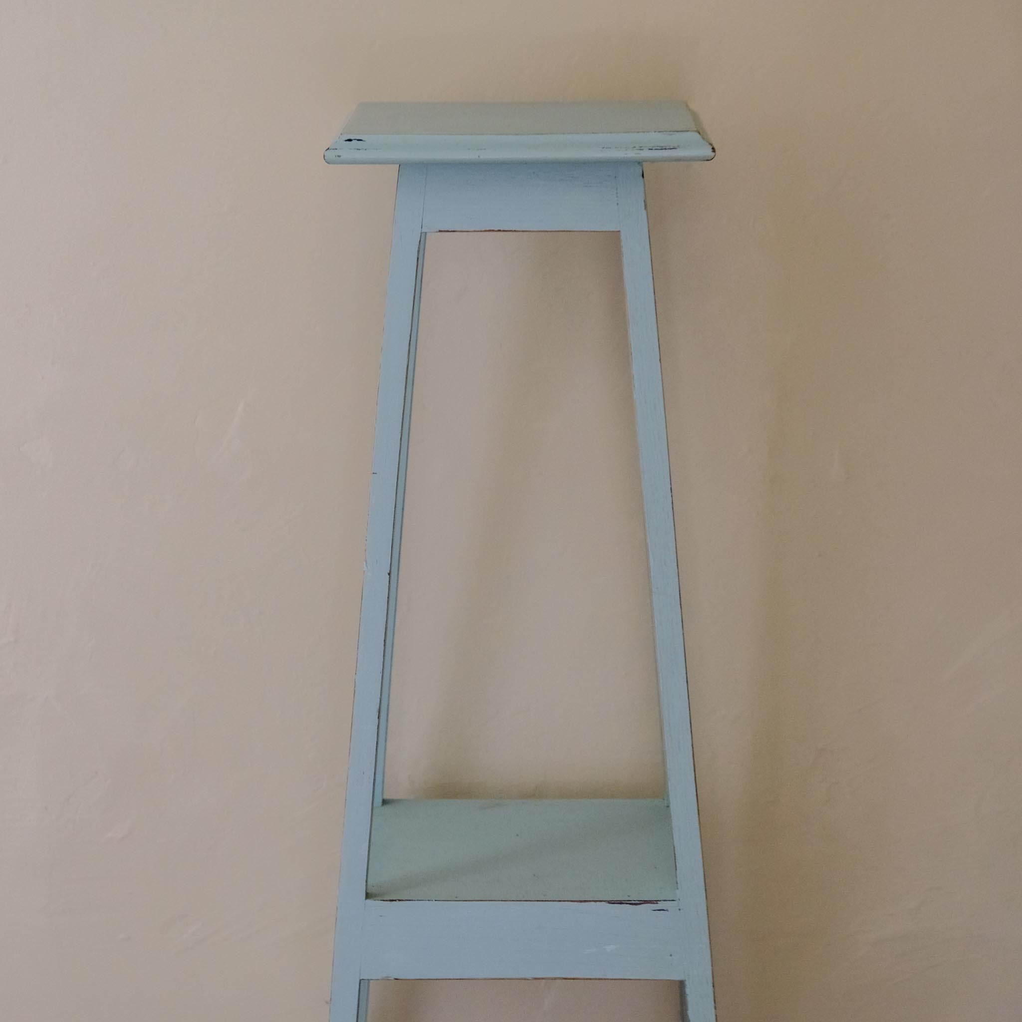 BLUE PAINTED JARDINIERE