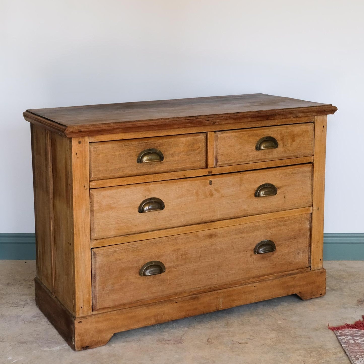 EDWARDIAN PINE CHEST OF DRAWERS