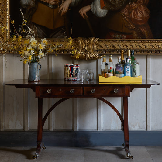 Regency Vintage Mahogany Sofa Table by Summerfield & Scott
