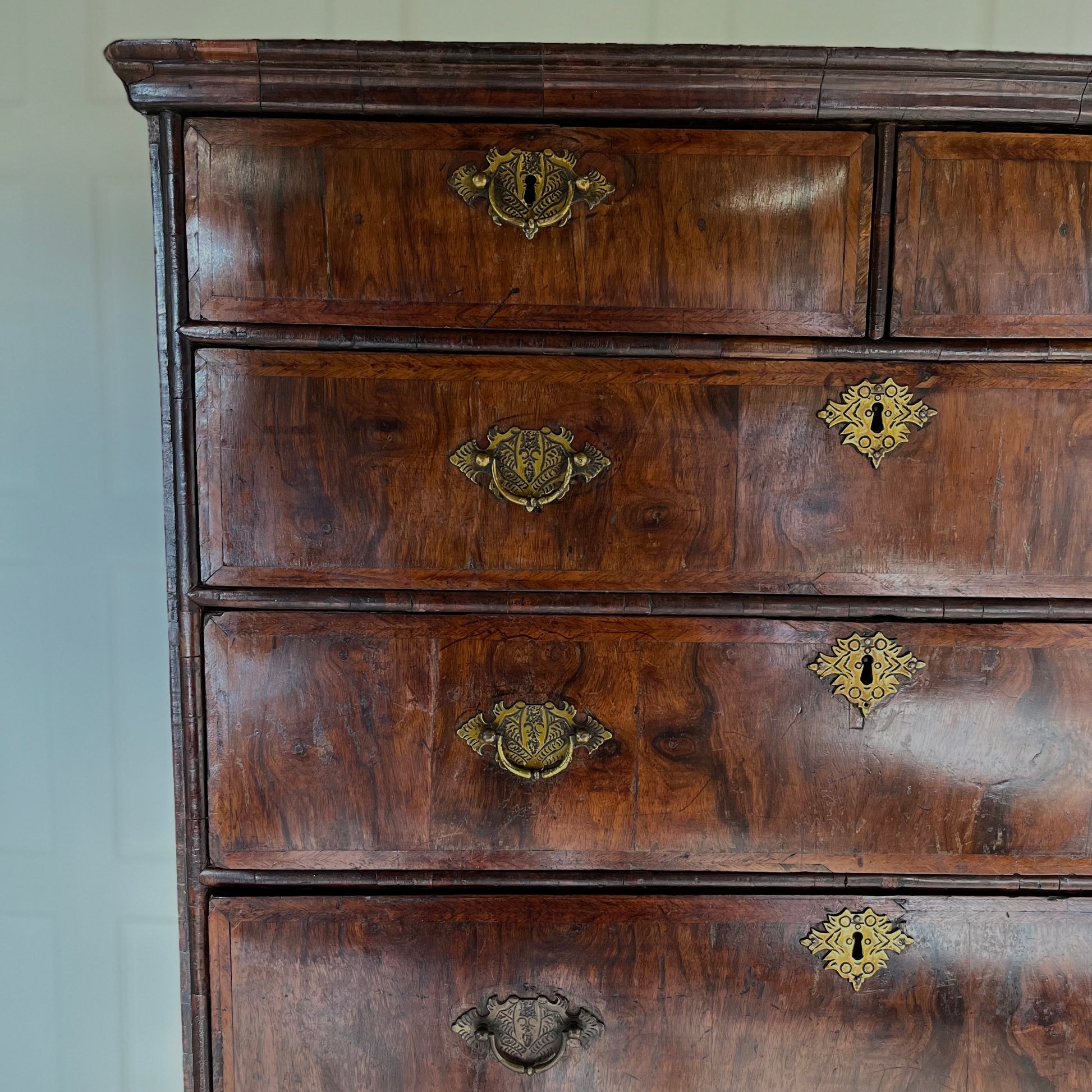 Vintage 17th Century Chest of Drawers on Stand - Summerfield & Scott