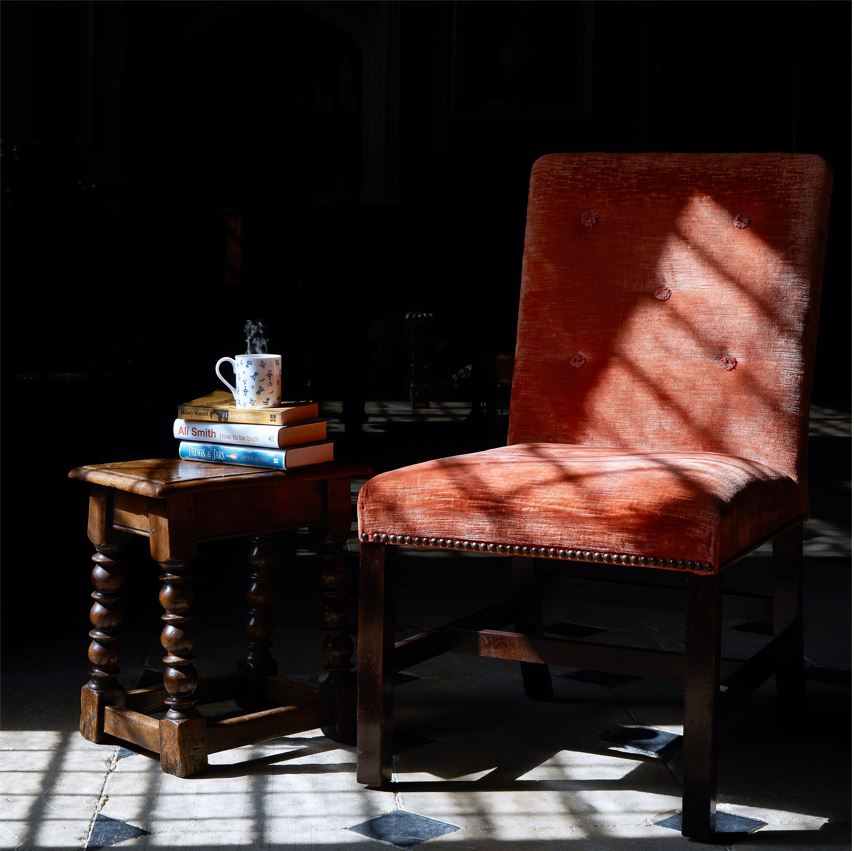 Georgian Oak Bobbin Antique Stool or Sidetable by Summerfield & Scott